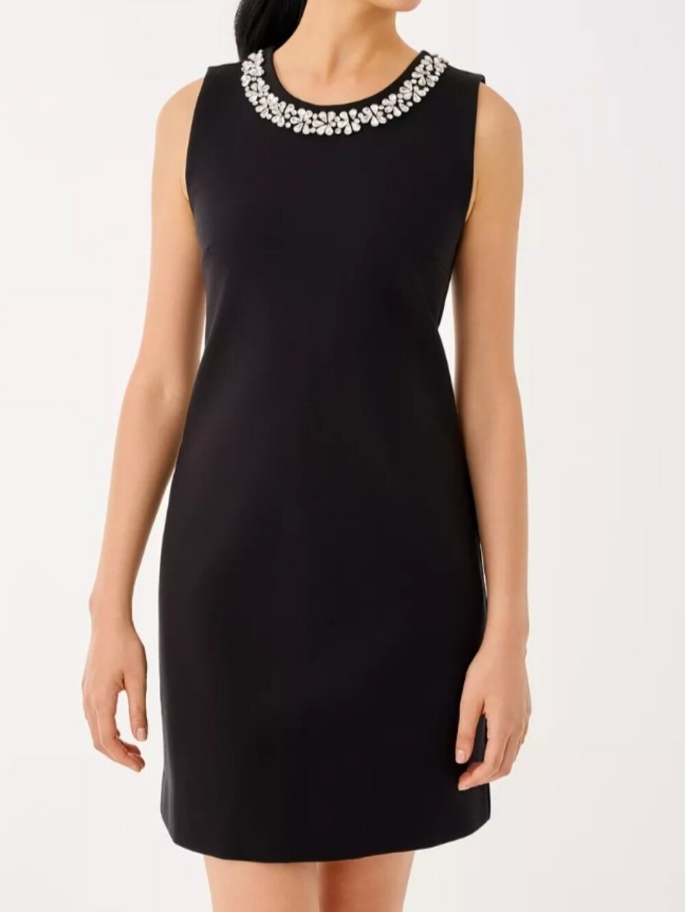 Liz Claiborne Career Black Rhinestone Dress